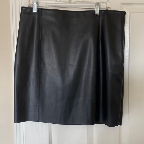 Express Dresses & Skirts - Express black leather skirt